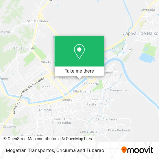 Megatran Transportes map