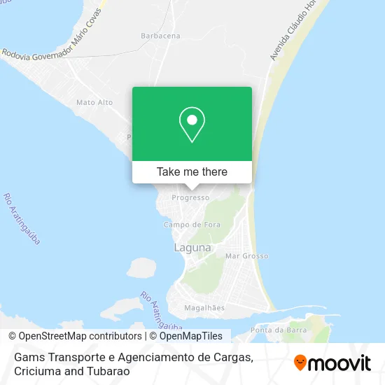 Gams Transporte e Agenciamento de Cargas map