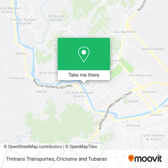 Tmtrans Transportes map