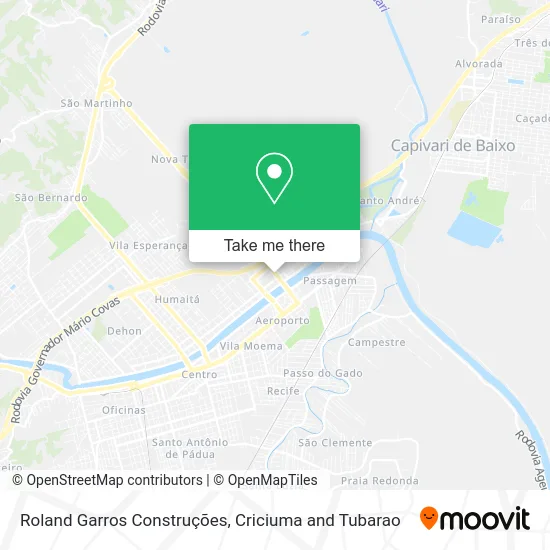 Roland Garros Construções map