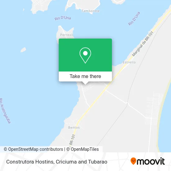 Construtora Hostins map