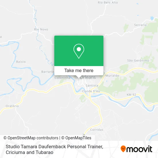 Studio Tamara Daufemback Personal Trainer map