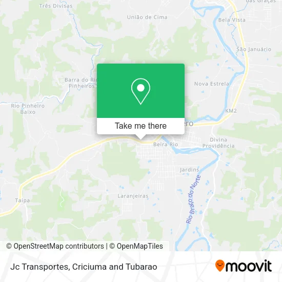 Jc Transportes map