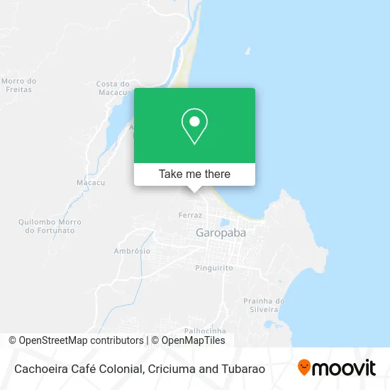 Cachoeira Café Colonial map