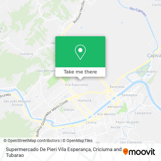 Supermercado De Pieri Vila Esperança map