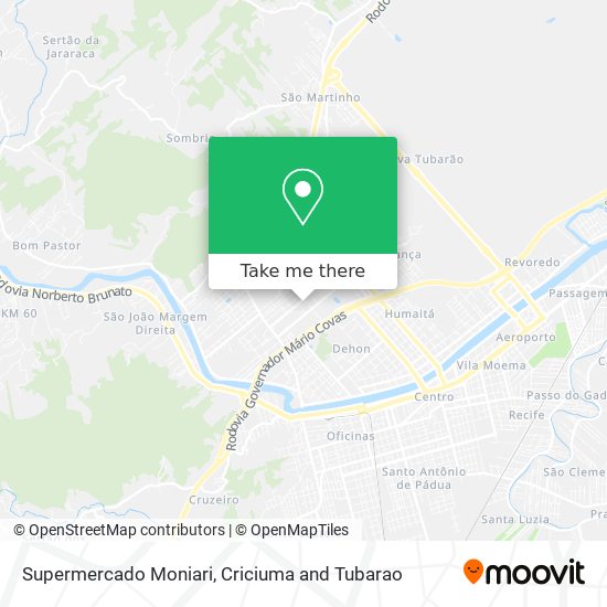 Supermercado Moniari map