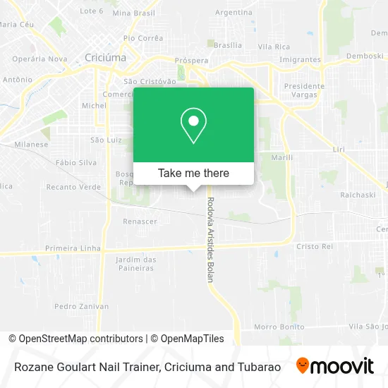 Rozane Goulart Nail Trainer map