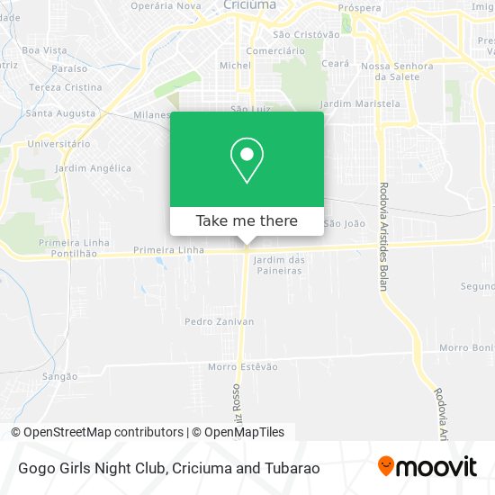 Gogo Girls Night Club map