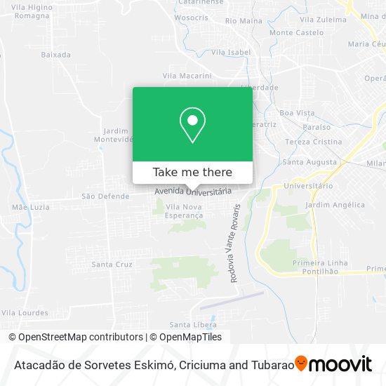 Atacadão de Sorvetes Eskimó map
