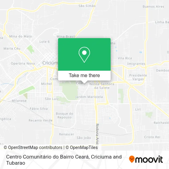 Centro Comunitário do Bairro Ceará map