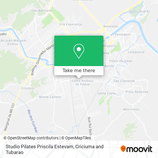 Mapa Studio Pilates Priscila Estevam