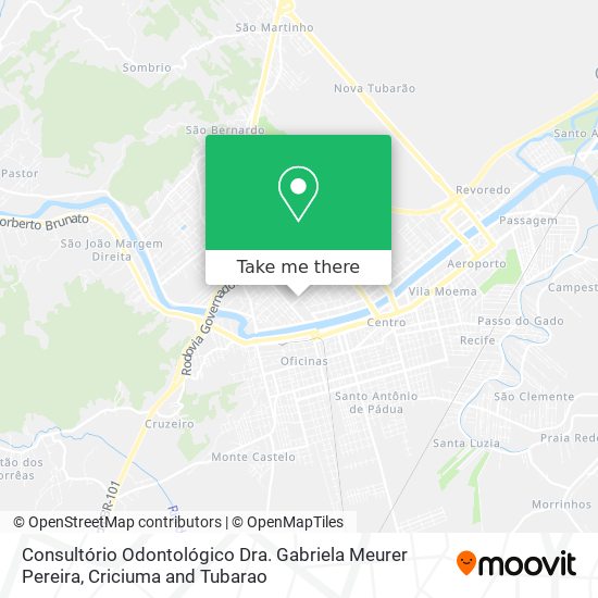 Mapa Consultório Odontológico Dra. Gabriela Meurer Pereira