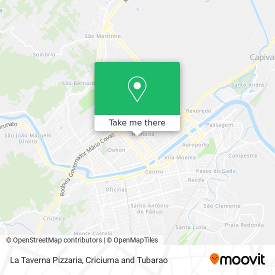 Mapa La Taverna Pizzaria