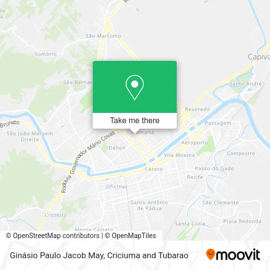 Ginásio Paulo Jacob May map
