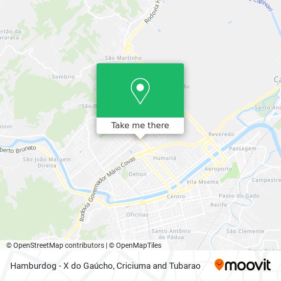 Mapa Hamburdog - X do Gaúcho