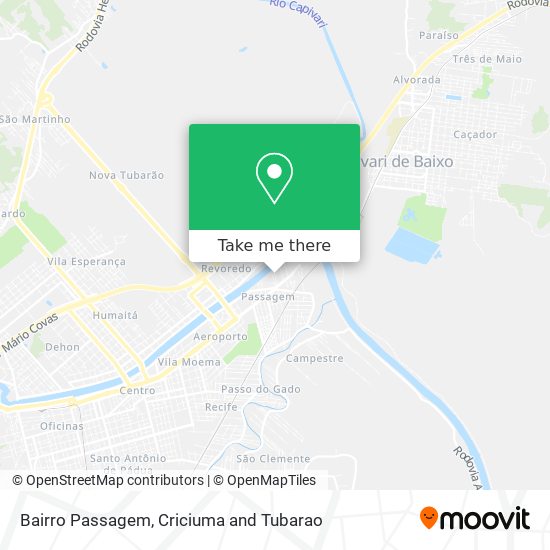 Bairro Passagem map