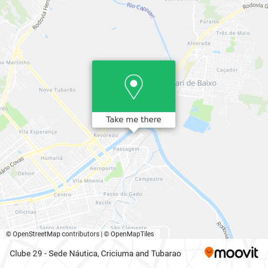 Clube 29 - Sede Náutica map