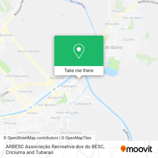ARBESC Associação Recreativa dos do BESC map