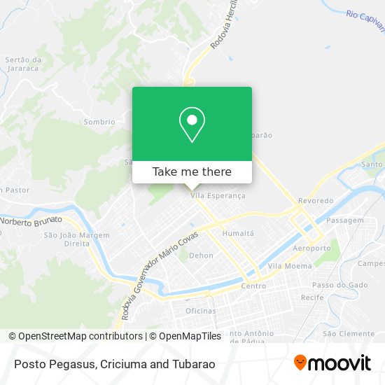 Posto Pegasus map