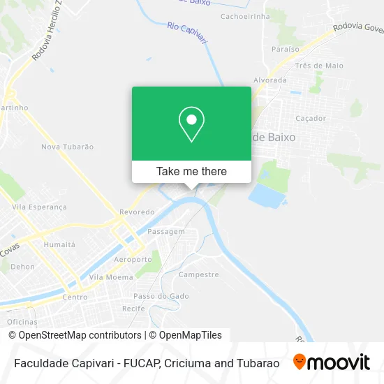 Faculdade Capivari - FUCAP map
