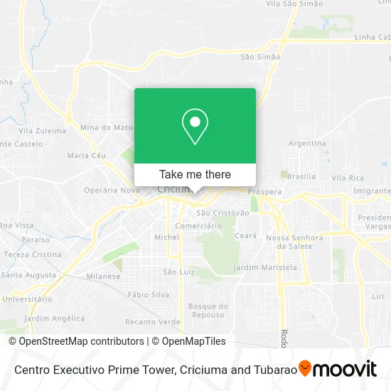Centro Executivo Prime Tower map