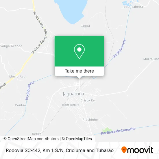 Rodovia SC-442, Km 1 S/N map