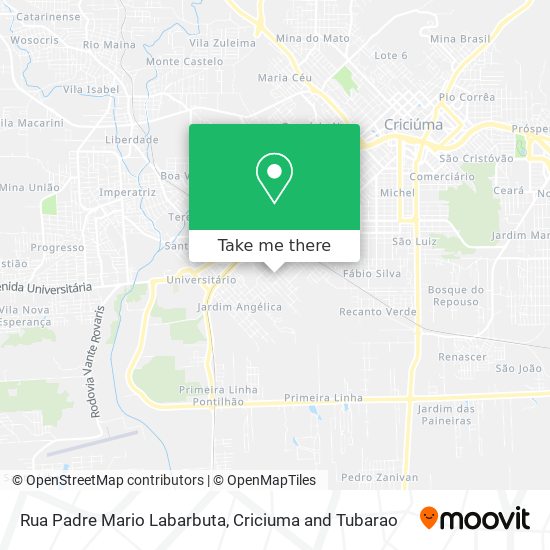 Rua Padre Mario Labarbuta map