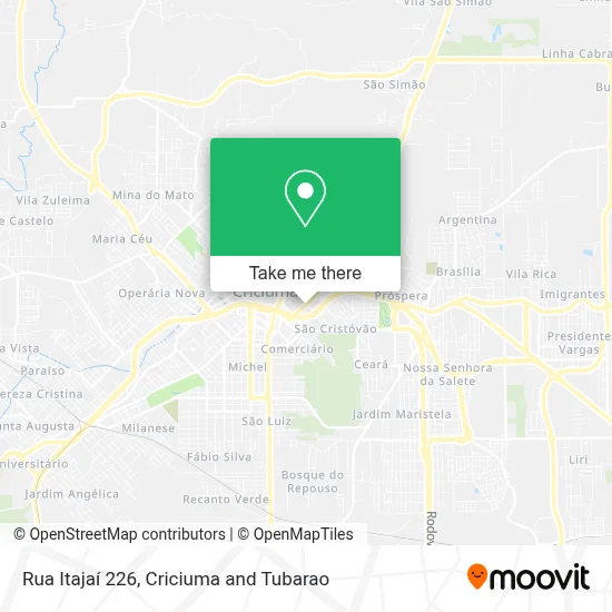 Rua Itajaí 226 map