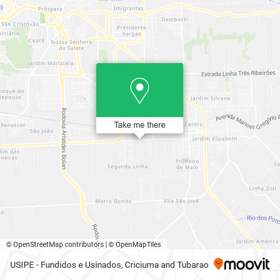 USIPE - Fundidos e Usinados map