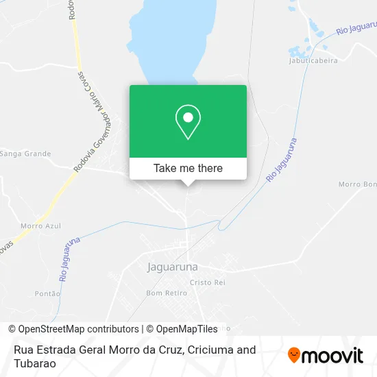 Rua Estrada Geral Morro da Cruz map