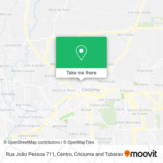 Rua João Pessoa 711, Centro map