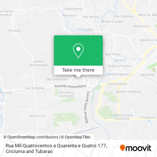 Rua Mil Quatrocentos e Quarenta e Quatro 177 map