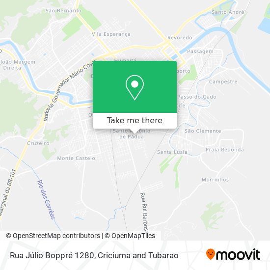 Rua Júlio Boppré 1280 map