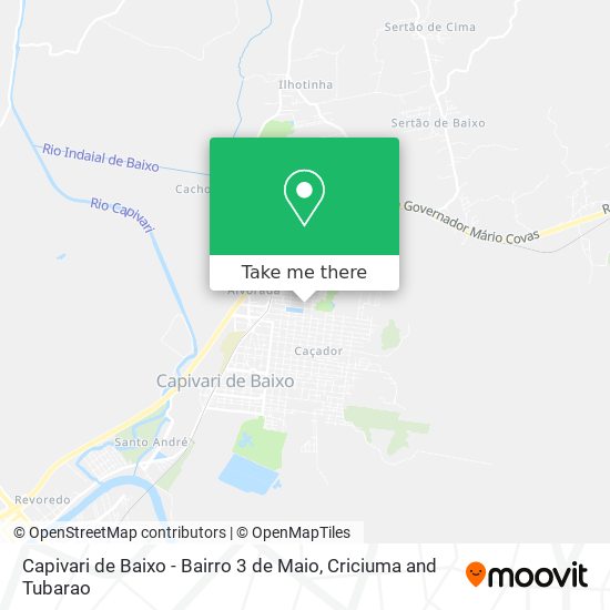 Capivari de Baixo - Bairro 3 de Maio map