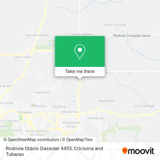 Rodovia Otávio Dassoler 4455 map