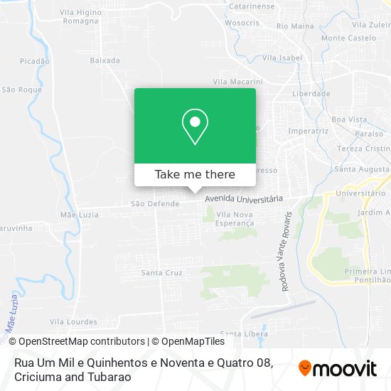 Mapa Rua Um Mil e Quinhentos e Noventa e Quatro 08