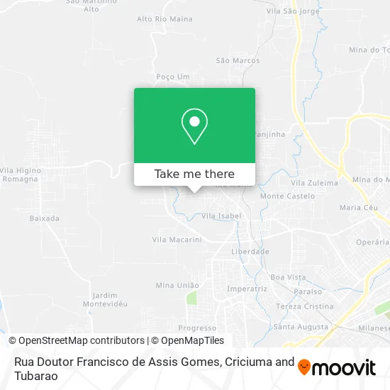 Rua Doutor Francisco de Assis Gomes map