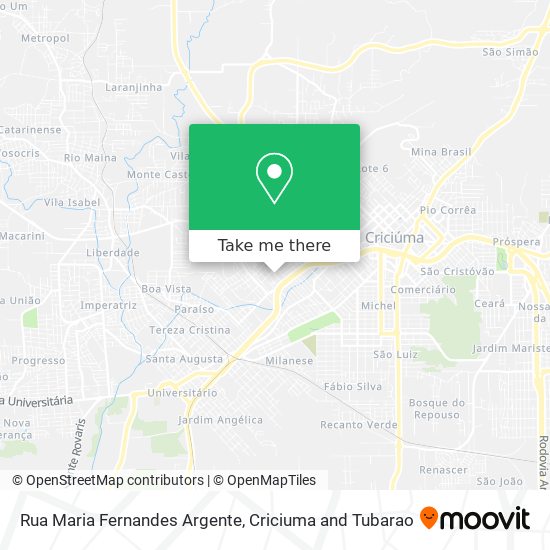 Rua Maria Fernandes Argente map