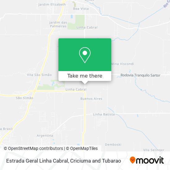 Estrada Geral Linha Cabral map