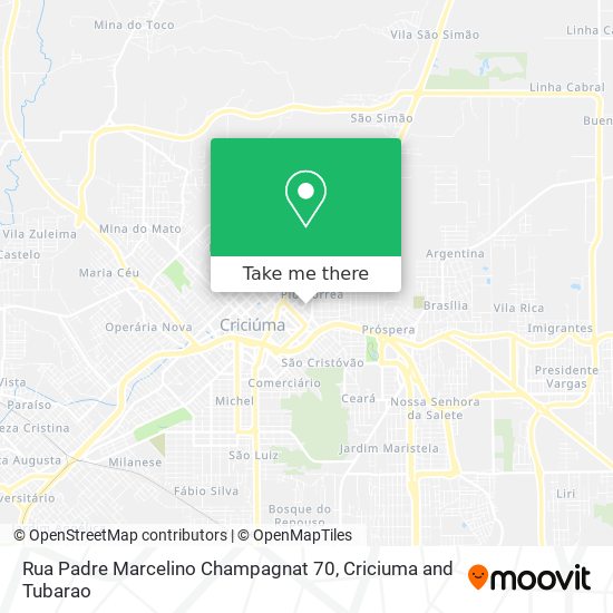 Rua Padre Marcelino Champagnat 70 map