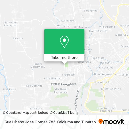 Rua Líbano José Gomes 785 map