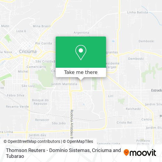 Thomson Reuters - Domínio Sistemas map