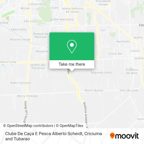 Clube De Caça E Pesca Alberto Scheidt map