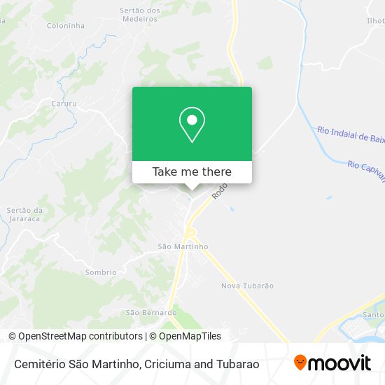 Mapa Cemitério São Martinho