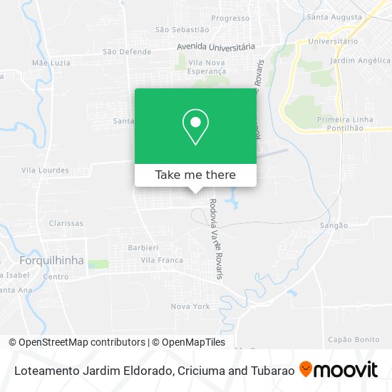 Loteamento Jardim Eldorado map