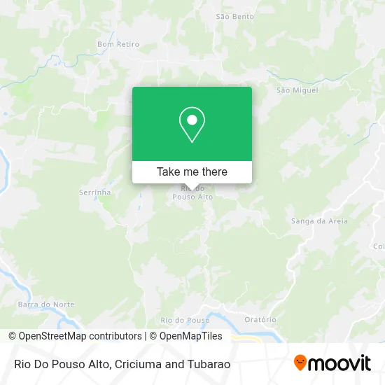 Rio Do Pouso Alto map