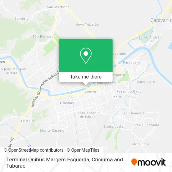 Terminal Ônibus Margem Esquerda map