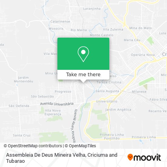 Assembleia De Deus Mineira Velha map
