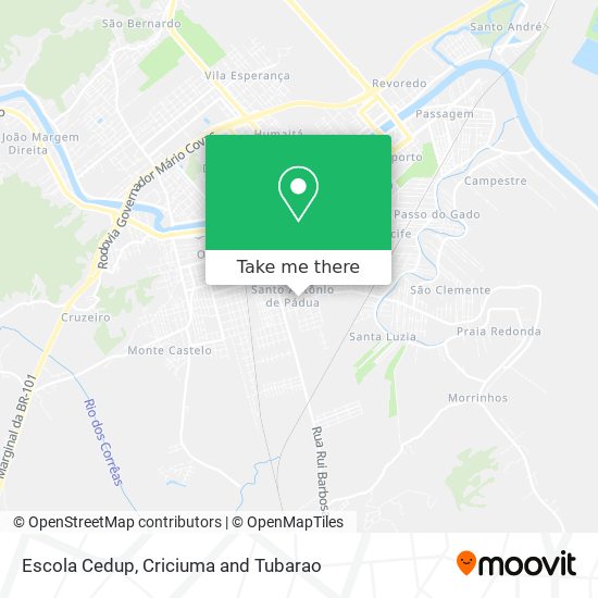 Escola Cedup map