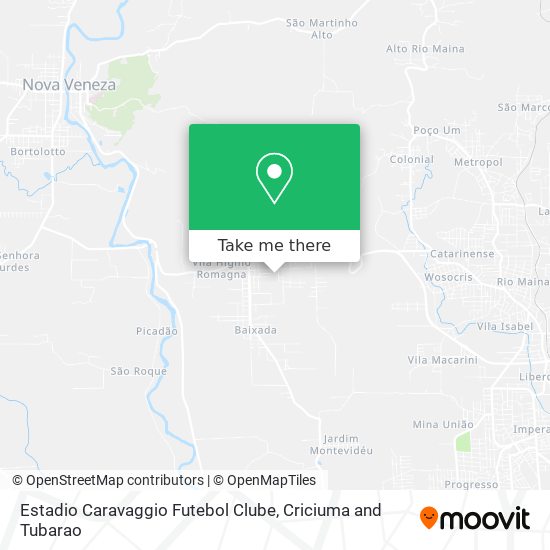 Estadio Caravaggio Futebol Clube map